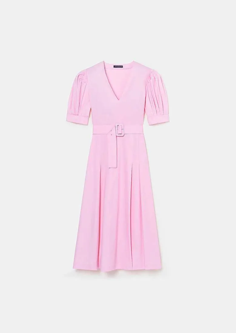 TARA JARMON Ranya Pink Poplin Dress Outlet