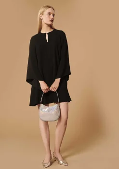 TARA JARMON Raonie Black Dress In Crepe Store