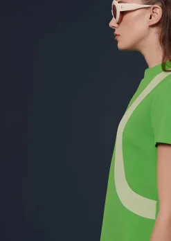 TARA JARMON Raquel Green Double Canvas Dress New