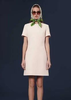 TARA JARMON Rehane Ecru Double Canvas Dress Clearance