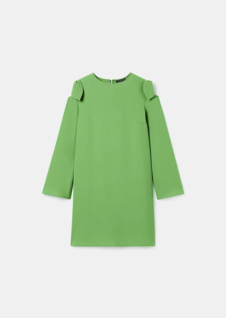 TARA JARMON Renato Green Crepe Dress Best
