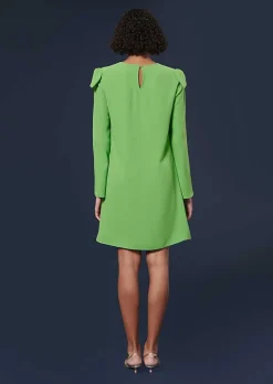 TARA JARMON Renato Green Crepe Dress Best