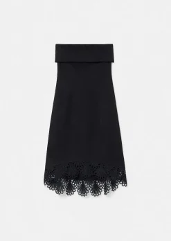 TARA JARMON Roy Black Satin Dress Hot