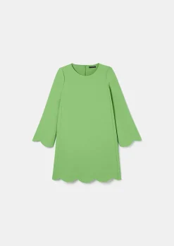 TARA JARMON Ruoda Green Crepe Dress Best Sale