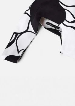 TARA JARMON Suzie Ecru With Black Flowers Bag Shop