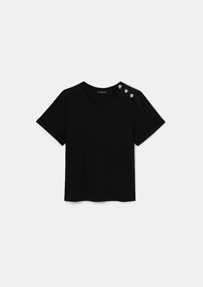 TARA JARMON Tampa Black Jersey T-Shirt Discount
