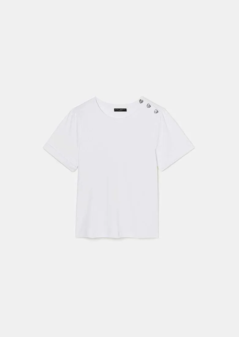 TARA JARMON Tampa White Jersey T-Shirt Online