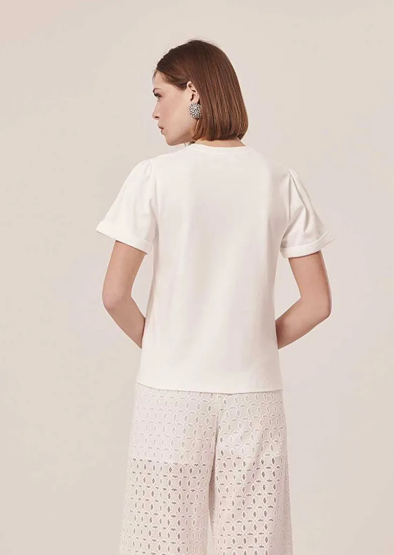 TARA JARMON Tampa White Jersey T-Shirt Online