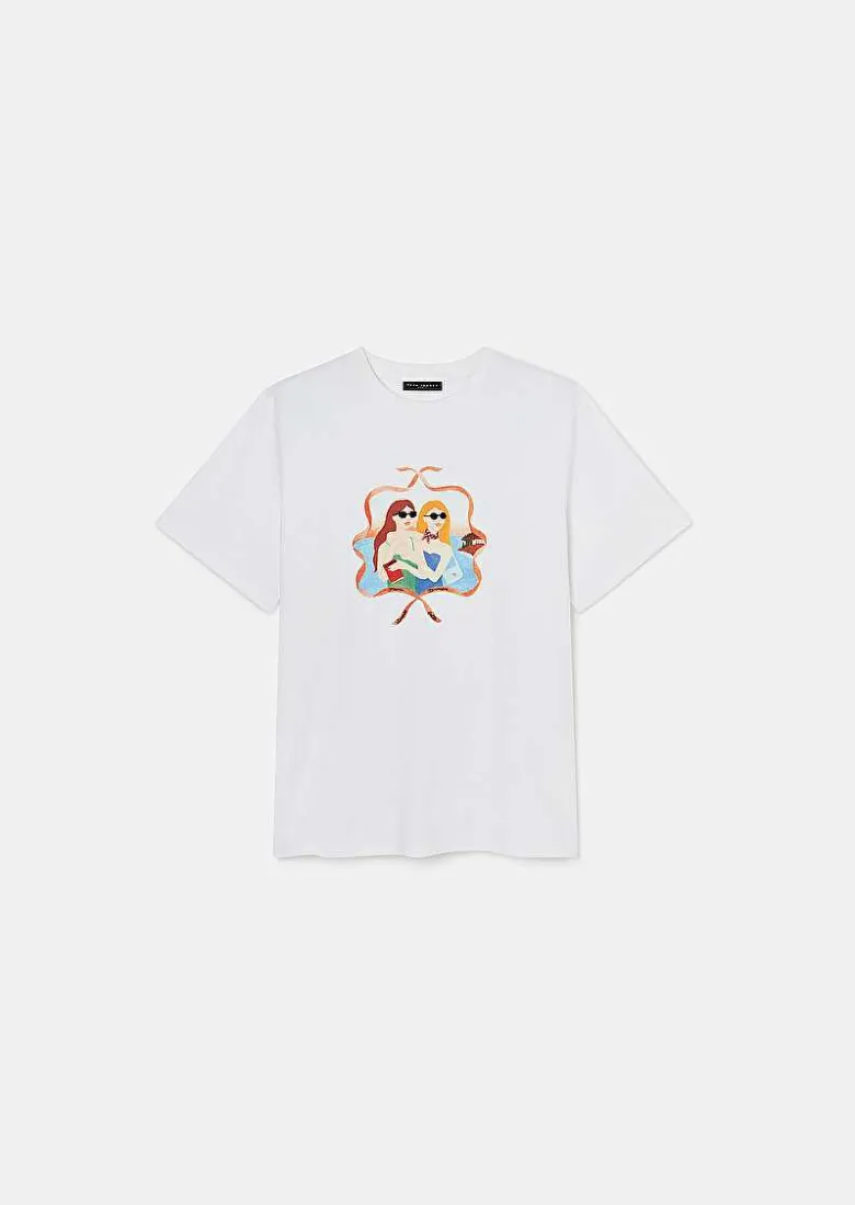 TARA JARMON Taradolls White Double Jersey T-Shirt Fashion