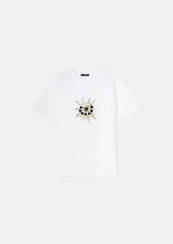 TARA JARMON Tarasun White Cotton T-Shirt Online