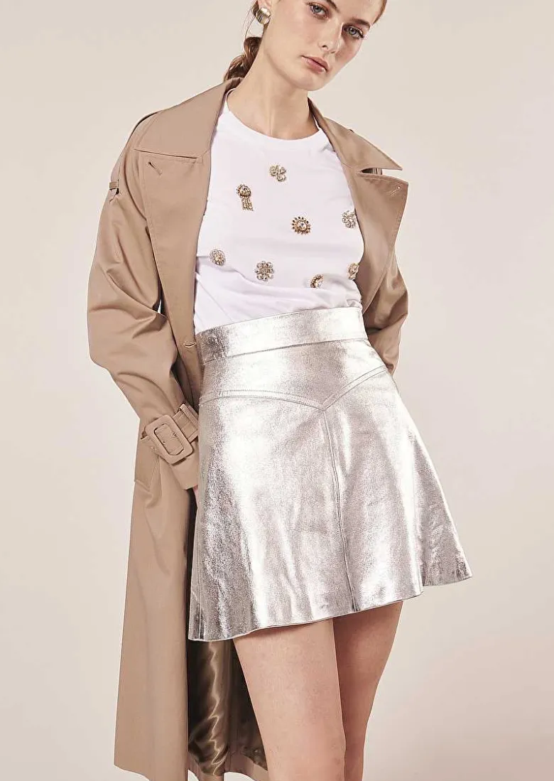 TARA JARMON Tarasunkey White Embroidered Cotton T-Shirt Shop