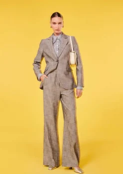 TARA JARMON Valeriane Grey Suit Jacket Flash Sale