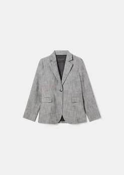 TARA JARMON Valeriane Grey Suit Jacket Flash Sale