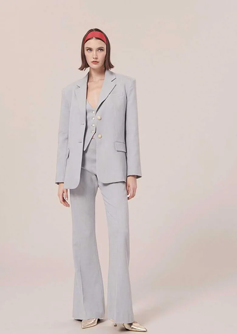 TARA JARMON Vasilie Blue Suit Jacket Discount