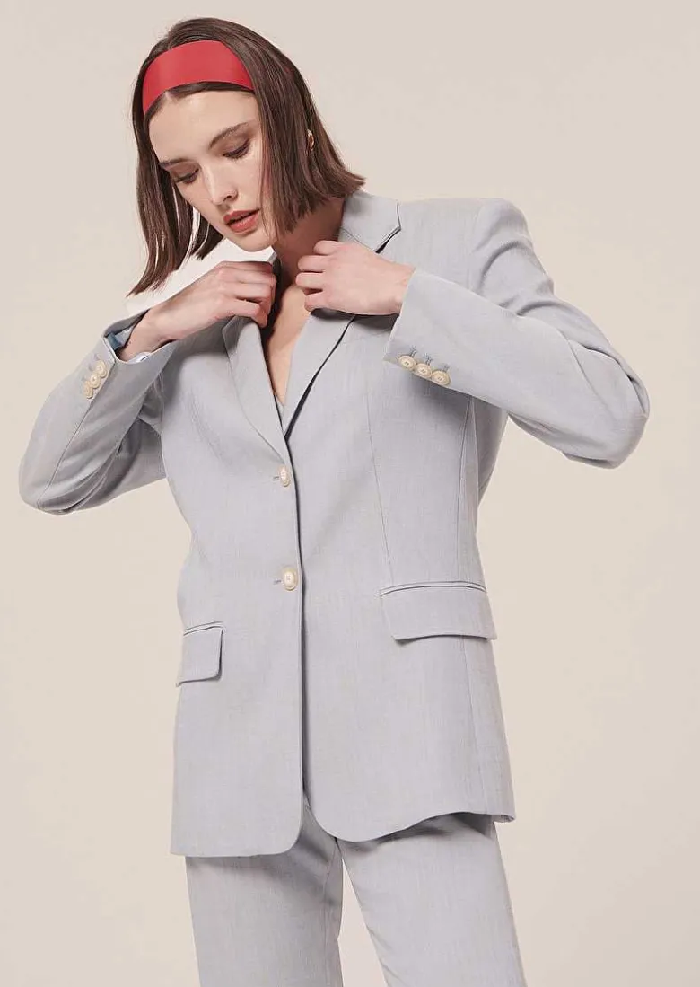 TARA JARMON Vasilie Blue Suit Jacket Discount